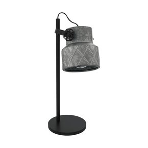 EGLO 39857 | Hilcott Eglo stolna svjetiljka 48cm sa prekidačem na kablu 1x E27 crno