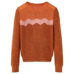 vidaXL Dječji pulover pleteni boja konjaka 92