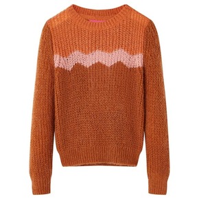 VidaXL Dječji pulover pleteni boja konjaka 92