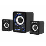 Blow MS-26 računalni zvučnici, 2.1 Stereo, USB, microSD, LED osvjetljenje, crni (ZV-BL-PC-MS26-66377)