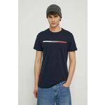 Tommy Jeans Majica 'Essential' mornarsko plava / crvena / bijela