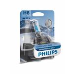 Philips WhiteVision Ultra (12V) - do 60% više svjetla - do 35% bjelije (4200K)Philips WhiteVision Ultra (12V) - up to 60% more light - up to 35% - H8 H8-WVUL-1