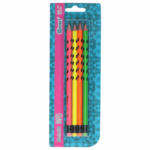 Spirit: Neon Dosts HB grafitne olovke sa gumicom 4kom