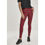 Women's Skinny Tartan Trousers red/bl tamnocrvena