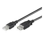 NaviaTec USB 2.0 A muški na A ženski kabel, 3m, crni NVT-USB-221
