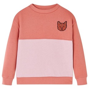 VidaXL Dječja topla majica sa slaganjem boja ružičasta 128