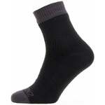 Sealskinz Waterproof Warm Weather Ankle Length Sock Black/Grey S Biciklistički čarape