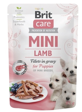 Brit Care Mini Fillets in Gravy for Puppies - Lamb 24 x 85 g