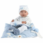 Llorens: Nico 40 cm novorođeni dječak s plavim jastukom, dudom i 5 različitih odjeća