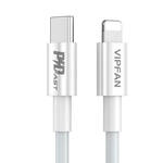 USB-C do Lightning Cable Vipfan P01, 3A, PD, 2m (bijeli)