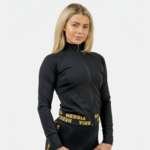 NEBBIA Ženska jakna Intense Warm-Up Zip Up Black/Gold L