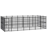 vidaXL Vanjski kavez za pse čelični 19,35 m²
