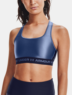 Sportski grudnjak Under Armour Women's Mid Crossback Matte/Shine Sports Bra - blue