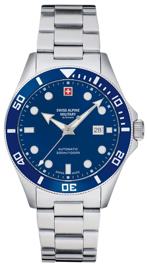Sat Swiss Alpine Military 7095.2135 Silver/Blue