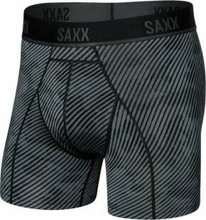 SAXX Kinetic Boxer Brief Optic Camo/Black S Donje rublje za fitnes