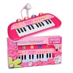 Bontempi dječje Električne Klavijature s Mikrofonom, 24 tipke, Roze
