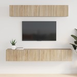 vidaXL 5-dijelni set TV ormarića boja hrasta sonome konstruirano drvo