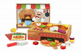 Drveni set igračaka za pizzu - Woodyland
