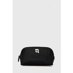 Karl Lagerfeld Kozmetička torbica 'Ikonik' crna / bijela