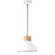 BRILLIANT 93791/05 | Pullet Brilliant visilice svjetiljka s mogućnošću skraćivanja kabla 1x E27 bijelo, drvo