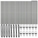 vidaXL Postovi za ograde 52 kom Grey Ø32 mm 210 cm Galvanizirani čelik
