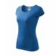 Majica kratkih rukava ženska PURE 122 - XS,Azurno plava