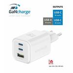 SWISSTEN MREŽNI ADAPTER GaN 2x USB-C 65W PD + 1x USB-A 18W QC BIJELI