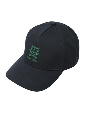 Pamučna kapa sa šiltom Tommy Hilfiger boja: tamno plava