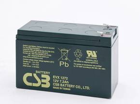 CSB Battery EVX 1272 EVX1272F2 olovni akumulator 12 V 7.2 Ah olovno-koprenasti (Š x V x D) 151 x 99 x 65 mm plosnati priključak 6.35 mm ciklus postojanosti