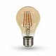 LED žarulja SAMSUNG ČIP Filament 4W E27 A60 boja jantara 2200K