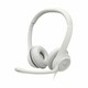 Slušalice Logitech H390, žičane, USB, mikrofon, on-ear, bijele