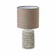 Smeđa stolna lampa s tekstilnim sjenilom (visina 33,5 cm) – Casa Selección