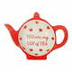 Crveni/bijeli keramički pladanj za vrećice čaja You are My Cup of Tea – Sass &amp; Belle