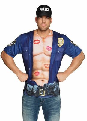 Fotorealistična majica policajac