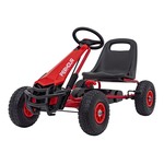 Go-kart na pedale sa gumama na pumpanje AIR Per Hour - crveni