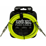 Ernie Ball Flex Instrument Cable Straight/Straight Zelena 3 m Ravni - Ravni