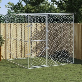 Vanjski kavez za pse srebrni 2 x 2 x 2 m od pocinčanog čelika