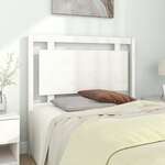 Uzglavlje za krevet bijelo 105 5x4x100 cm od masivne borovine