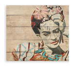 Slika od borovog drveta Madre Selva Collage of Frida, 40 x 60 cm