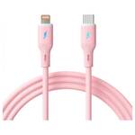 Akyga USB kabel USB-C® utikač, Apple Lightning utikač 1 m ružičasta AK-USB-71
