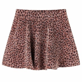 VidaXL Dječja suknja s uzorkom leoparda starinska ružičasta boja 92