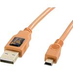 Alati za vezivanje TetherPro USB 2.0 A / MiniB 5 pinski 4,6 m narančasti Tether Tools USB kabel 4.60 m narančasta