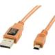 Alati za vezivanje TetherPro USB 2.0 A / MiniB 5 pinski 4,6 m narančasti Tether Tools USB kabel 4.60 m narančasta