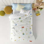 Dječji pamučni poplun i jastuk Svijet lisičjeg sina, 140 x 200 cm