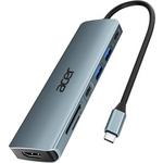 slomart Acer USB C Hub 7 u 1 - 4K HDMI, USB 3.0, Tip C PD, SD/TF čitač.