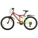 Brdski bicikl 21 brzina kotači od 26 okvir od 49 cm crveni