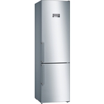 Serie 4, Samostojeći hladnjak sa zamrzivačem na dnu, 203 x 60 cm, Izgled nehrđajućeg čelika, KGN397LEQ - Bosch