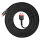 Baseus Cafule USB-A/Lightning Cable QC 3.0 2A 3M black-red