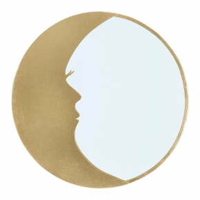 Zidno ogledalo s detaljima u zlatu Mauro Ferretti Moon