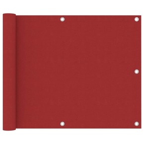 VidaXL Balkonski zastor crveni 75 x 300 cm od tkanine Oxford